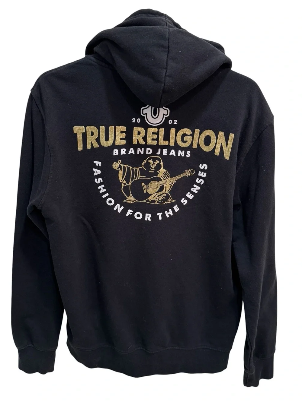 True Religion Hoodie Hooded Sweatshirt Foil Trilogy Buddha Mens M - Picture 1 of 8